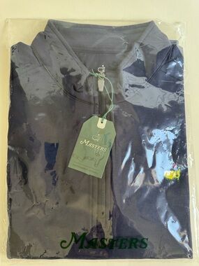 Masters 2026 Peter Millar Masters Tech Navy Blue 1/4 Zip-Men’s Size L